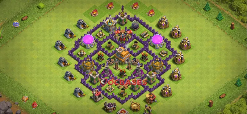 Town Hall 7 Base – Layout id: 0ie5w base layout
