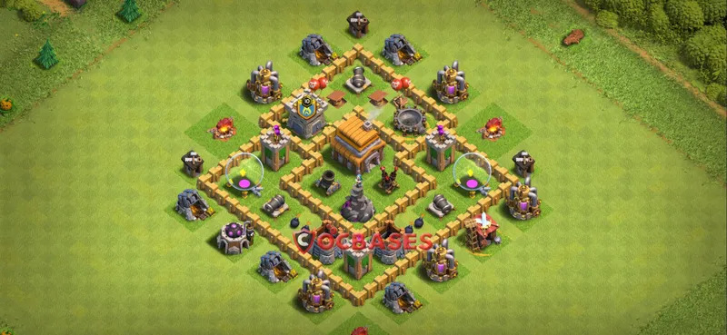Town Hall 5 Base – Layout id: 40oej base layout