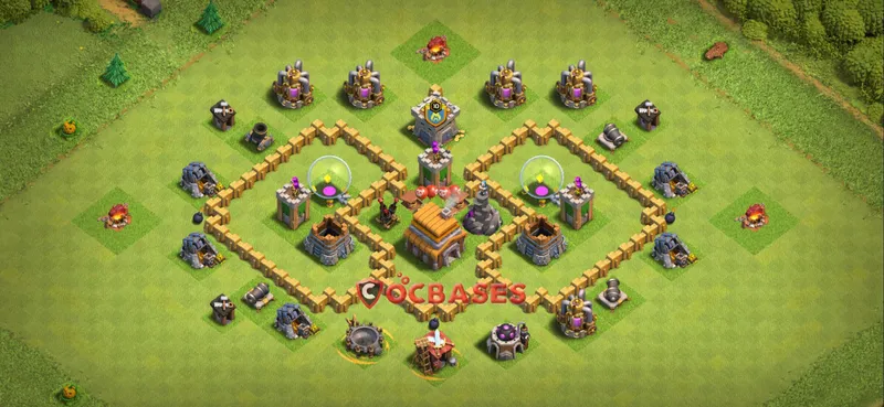 Town Hall 5 Base – Layout id: 7sy5n base layout