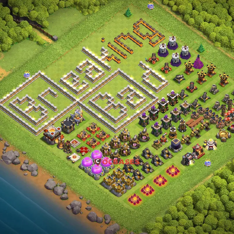 Town Hall 11 Base -fun – Layout id: 7kmsx base layout