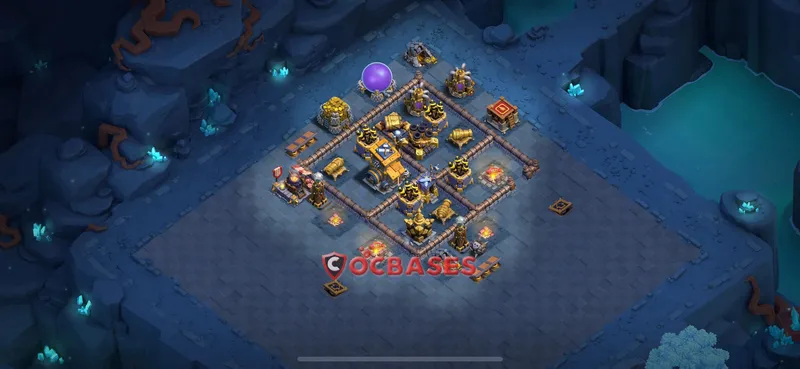 Builder Hall 10 Base -trophy – Layout id: qma1b base layout, image 2