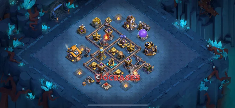 Builder Hall 10 Base -trophy – Layout id: qma1b base layout, image 1