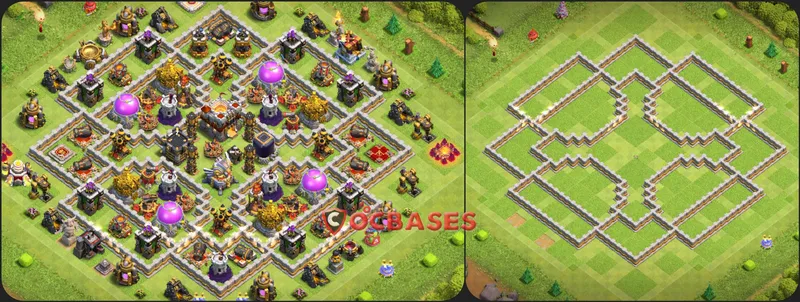 Town Hall 11 Base -hybrid – Layout id: c6liu base layout