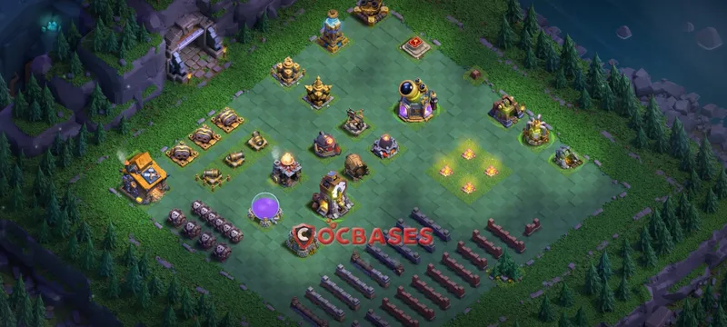 Builder Hall 10 Base -progress base – Layout id: hh0ep base layout, image 1