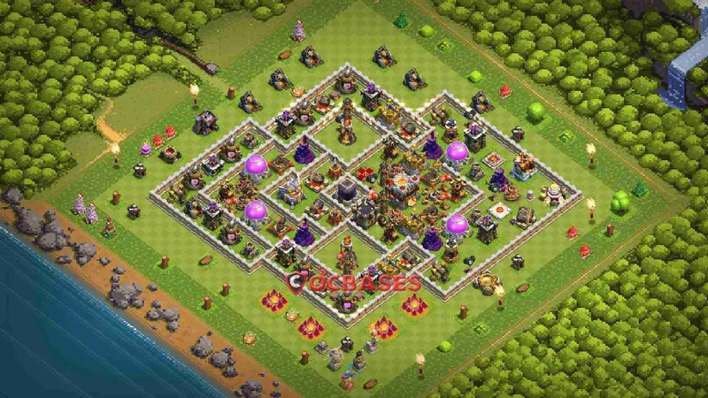 Town Hall 11 Base – Layout id: i741p base layout