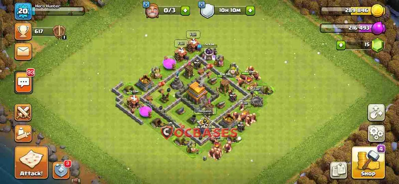 Town Hall 5 Base – Layout id: rmykq base layout