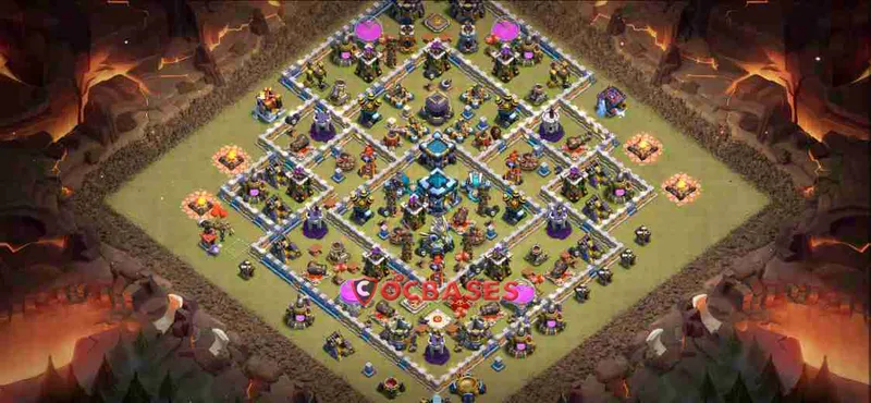 Town Hall 13 Base – Layout id: qcxbz base layout