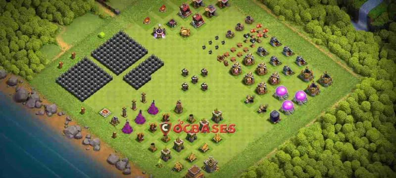 Town Hall 8 Base – Layout id: y46ae base layout