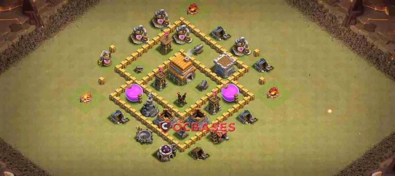 Town Hall 5 Base – Layout id: masln base layout