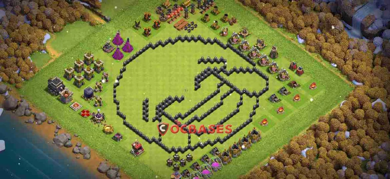 Town Hall 9 Base – Layout id: pung2 base layout