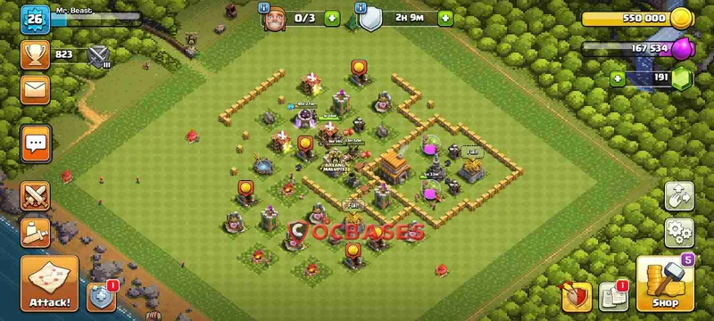 Town Hall 5 Base – Layout id: je051 base layout