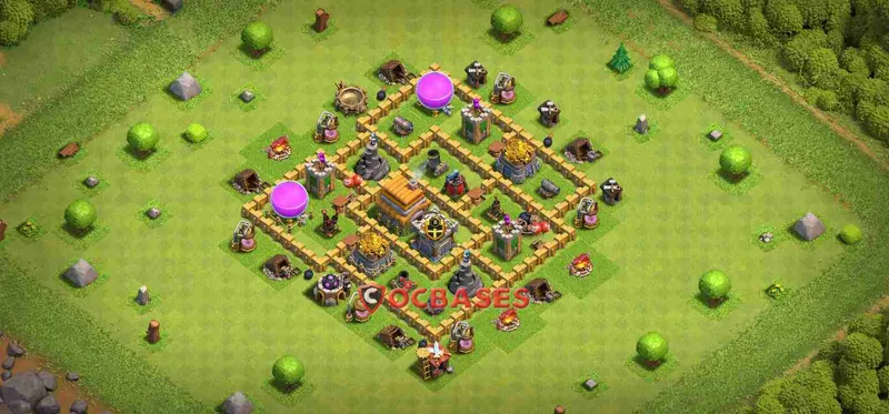 Town Hall 6 Base – Layout id: knap2 base layout
