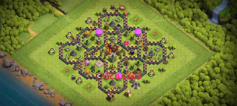 Town Hall 10 Base – Layout id: 8ry1s base layout