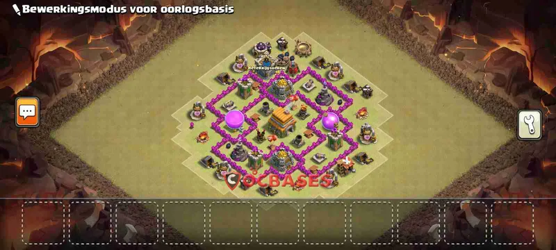 Town Hall 6 Base – Layout id: itzhm base layout