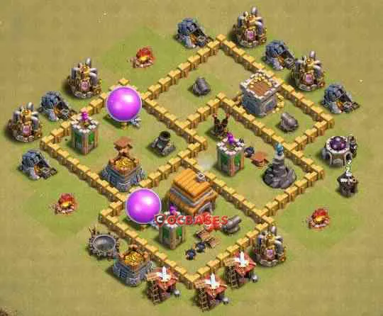 Town Hall 5 Base – Layout id: u8xba base layout