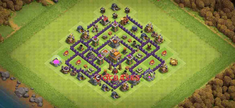 Town Hall 7 Base – Layout id: ymucf base layout