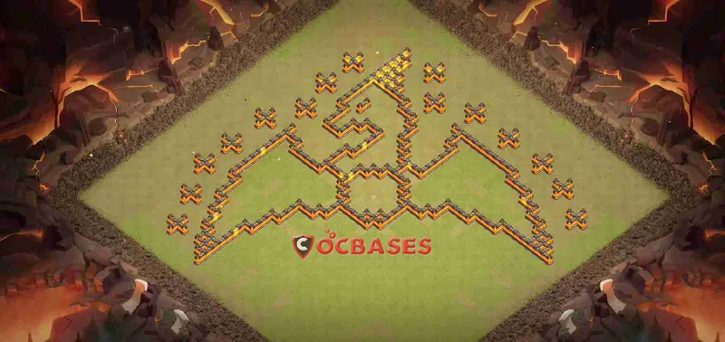 Town Hall 10 Base – Layout id: 2jel0 base layout