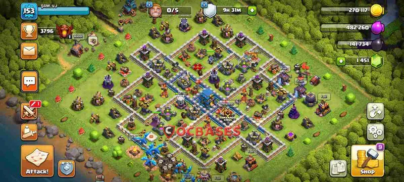 Town Hall 12 Base – Layout id: ilfrm base layout
