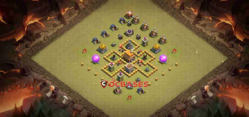 Town Hall 5 Base – Layout id: 7p0t4 base layout