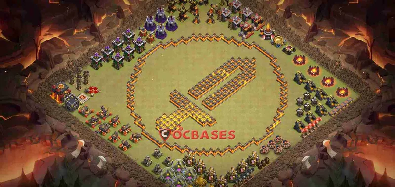 Town Hall 10 Base – Layout id: n6faw base layout