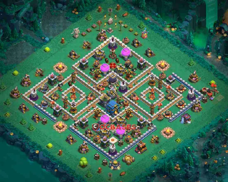Town Hall 12 Base – Layout id: cy0si base layout
