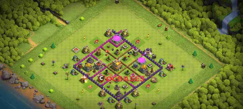 Town Hall 7 Base – Layout id: fwysp base layout